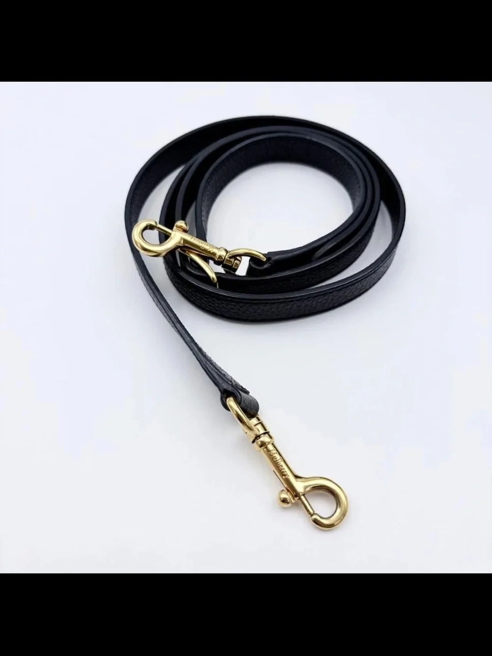 Mulberry Black Grain Leather Top-Handle Satchel with Gold Hardware